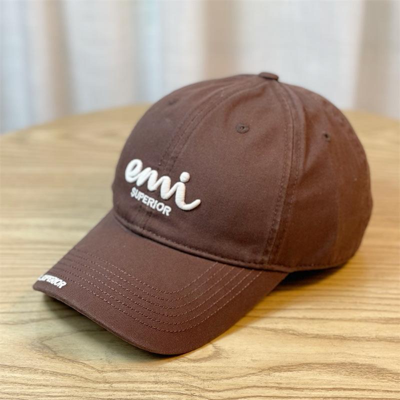 New large head circumference baseball cap for women, fashionable duckbill cap for spring and summer, embroidered sun protection hat, versatile and