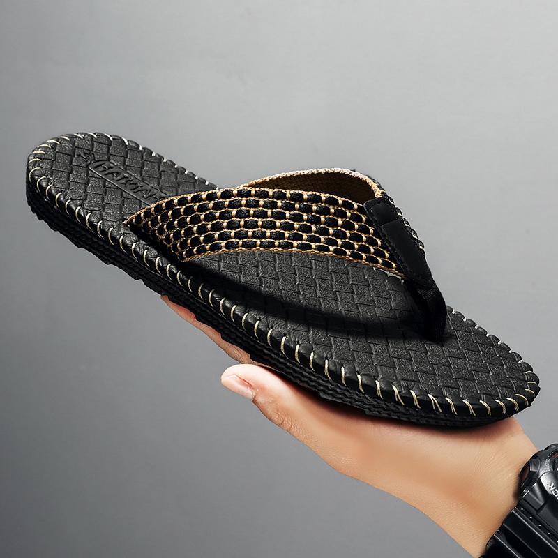 Летние тапочки Мужские шлепанцы Модная обувь для забродного пляжа Легкие сандалии Повседневные тапочки Домашние шлепанцы для ванной комнаты Мужская обувь