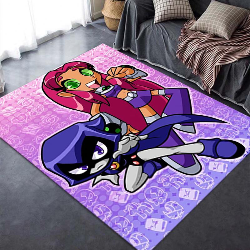 Tits Teen Titans Carpet Rug For Living Room Bedroom Home Sofa Decorationkids Play Nonslip Floor Mat