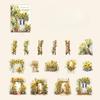 30 Sheet Beautiful Garden Themed Stickers Elegant Garden Scenes for Hand Account Decoration Scrapbook Collage