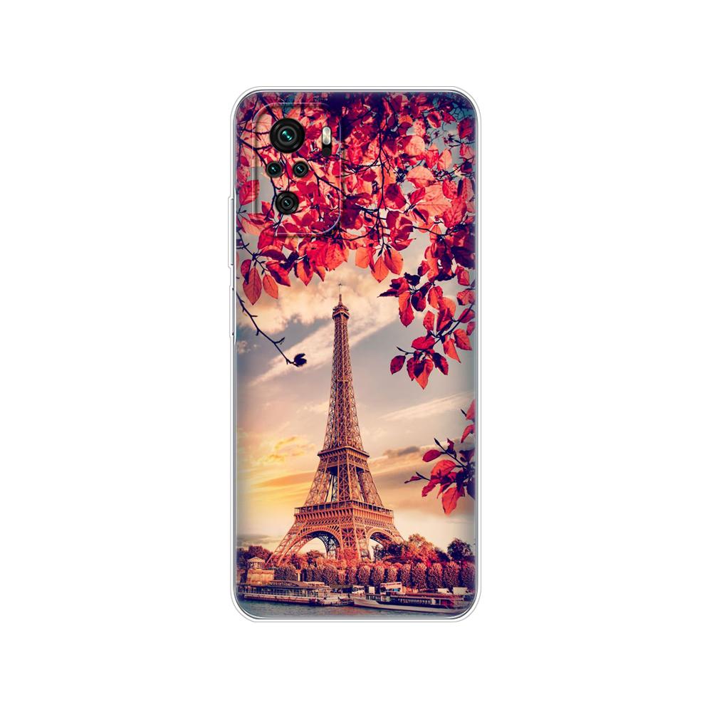 For Xiaomi Redmi Note 10 10S Case 4G 5G Silicon Soft Tpu Back On Redmi Note 10 Pro Global Phone Cover Note10 S Bumper Etui Funda