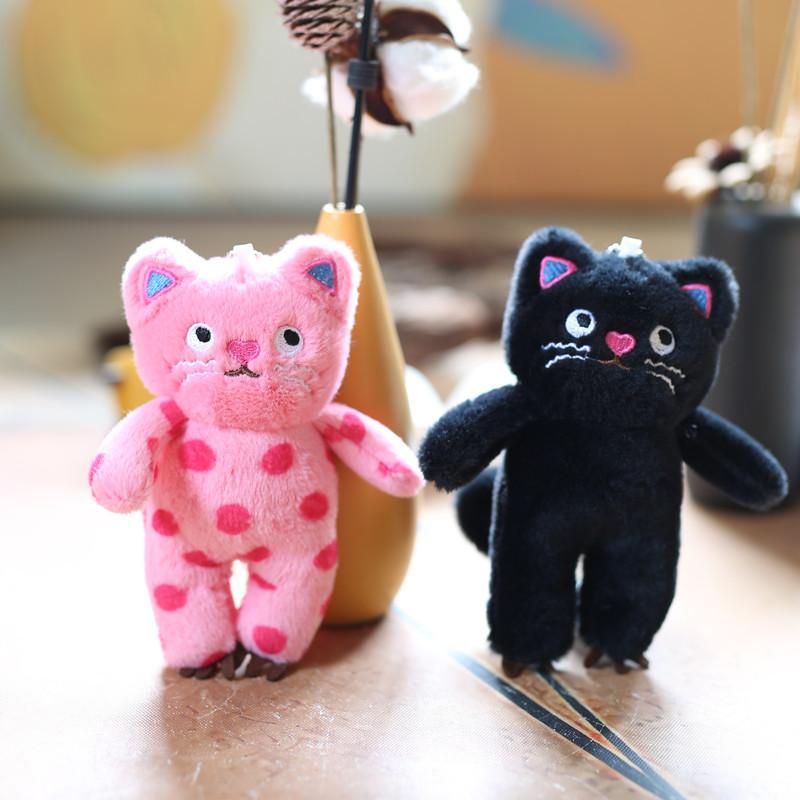 Cute Cute Kitten Pendant Plush Toy Doll Little Black Cat Bag Hanging Ornament Keychain Doll Doll