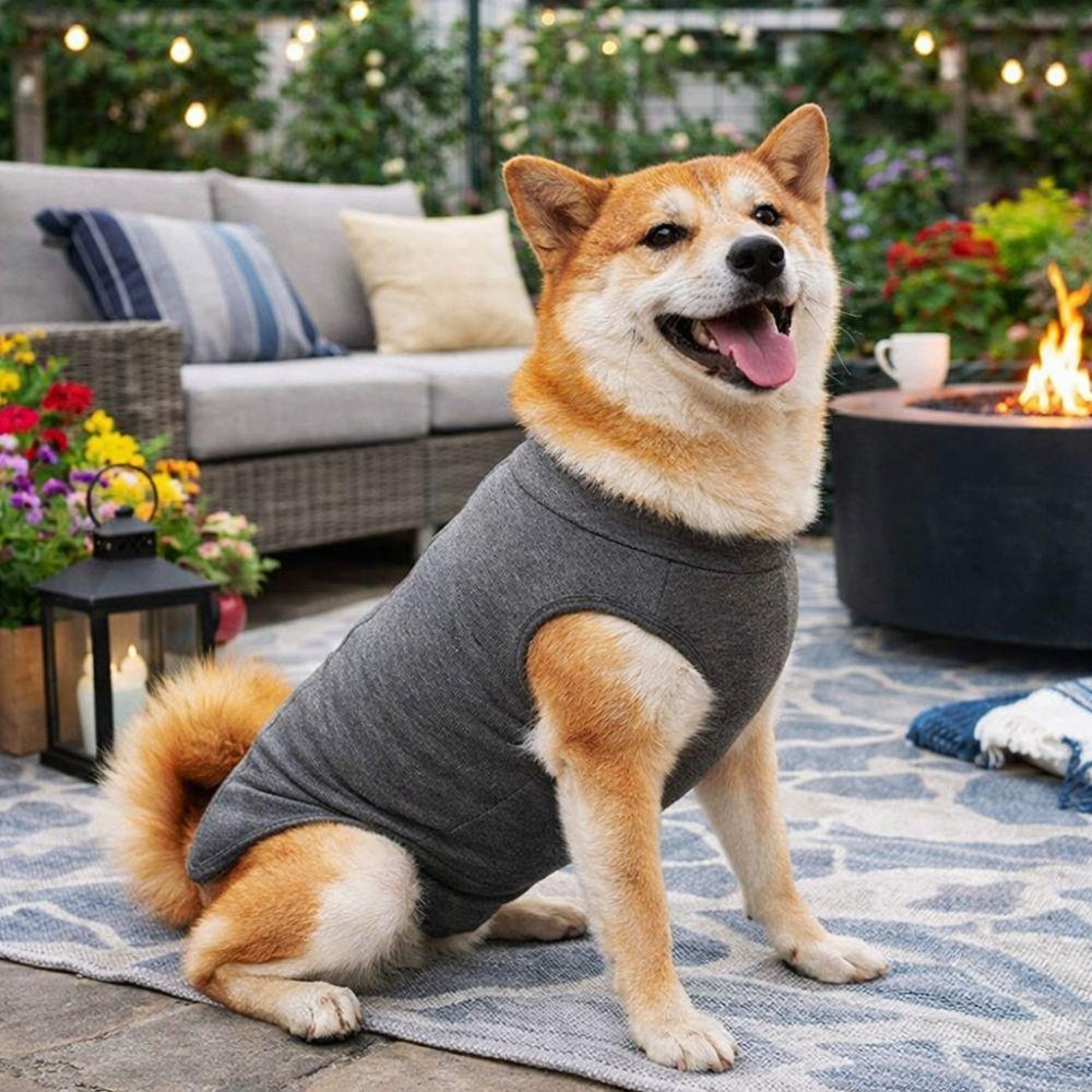 Breathable Dog Recovery Suit Comfortable Cat Jumpsuit Pet Anti-Lick Suit Prevent Licking