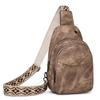 Новая мягкая кожаная нагрудная сумка, модный повседневный небольшой рюкзак, универсальная многокарманная нагрудная сумка в стиле ретро на одно плечо по диагонали S