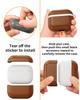 Oatsbasf Оригинальные кожаные чехлы для наушников AirPods Pro 3 Роскошный защитный чехол для Airpods Pro 3 Ударопрочный с крючком