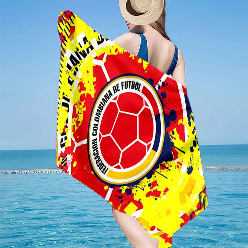 Colombian national football team Microfiber Beach Towel, Lightweight And Quick-Dry, for Summer Travel, Beach Essential, Swimming Pool