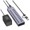 10-портовый USB 3.0 концентратор-расширитель для ноутбуков, телефонов и настольных компьютеров