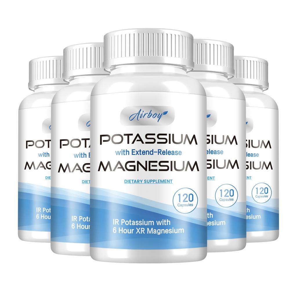 Airboy Potassium and Magnesium Dietary Supplement, Nutritional Supplement, High Purity, Suitable for Adults