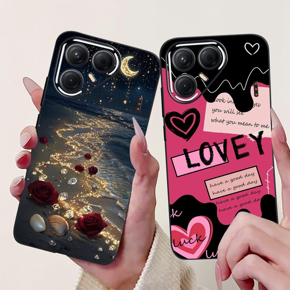 For Tecno Pova 7 5G Cover Case LJ7 Luxury Butterfly Love Fashion Flowers Cool Lion Painted Phone Case For Techno Pova7 5G Bumper