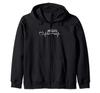 Camping Camper Heartbeat Heart Heartbeat Caravan Zip Hoodie