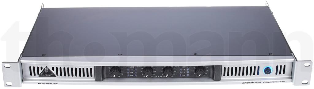 Behringer Power Amplifier 4 Channel 75W 1U Size ATR Transient Technology EPQ304 Silver (Accelerated Response)