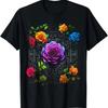 Мандала Любителя Роз Арт Листья Цветная Графика Роза Футболка