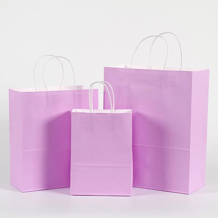 10 шт./лот подарочный бумажный пакет с ручками темного цвета праздничный подарочный пакет для свадебной вечеринки чистый темно-синий крафт-бумага