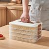 Multi-layer Dumpling Storage Box with Lid Multipurpose Organizer Supplies for Kitchen Wonton Noodle Organization Supply