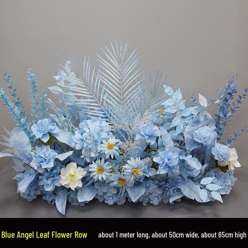 Wedding Aisle Floral Arrangement: Artificial Flower Basket & Row Decoration