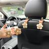 4 шт. крючки для подголовника автомобильного сиденья прочные несущие универсальные простые в установке автомобильные сумки в форме цветка