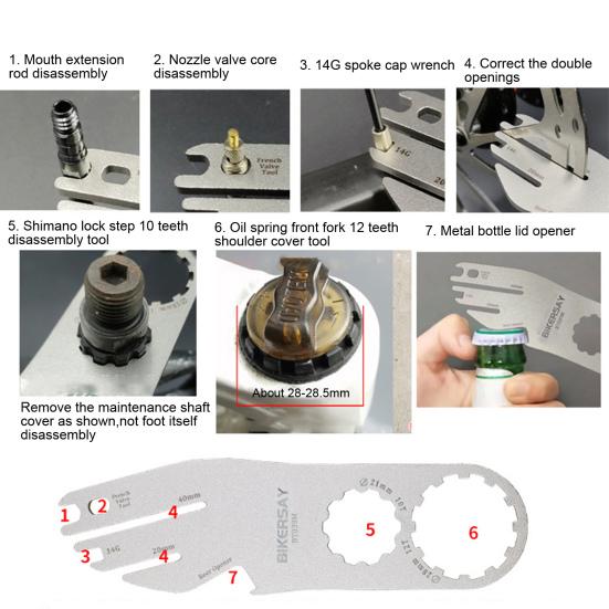 Ключ для велосипедного тормоза Инструмент для выравнивания ротора велосипедного диска Ключ для регулировки велосипедного тормозного диска Инструмент для коррекции выравнивания велосипедного клапана Велосипедный клапан