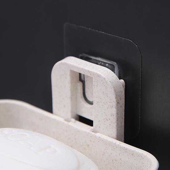 Полка для мыла, многофункциональная полая конструкция без перфорации, настенный двухъярусный дренажный держатель для хранения мыла для ванной комнаты