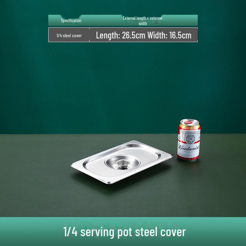 Квадратная сервировочная миска из нержавеющей стали с крышкой для фаст-фуда, молочного чая, приправ или горячих блюд