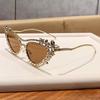 Heavyduty Glamorous Cat Eye Sunglasses With Pc Lenses For Stylish Travel