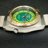 AUTOMATIC VINTAGE SEIKO 5 JAPAN 7019A MENS GREEN COLOR DIAL WATCH A702105-5 R208-a702105