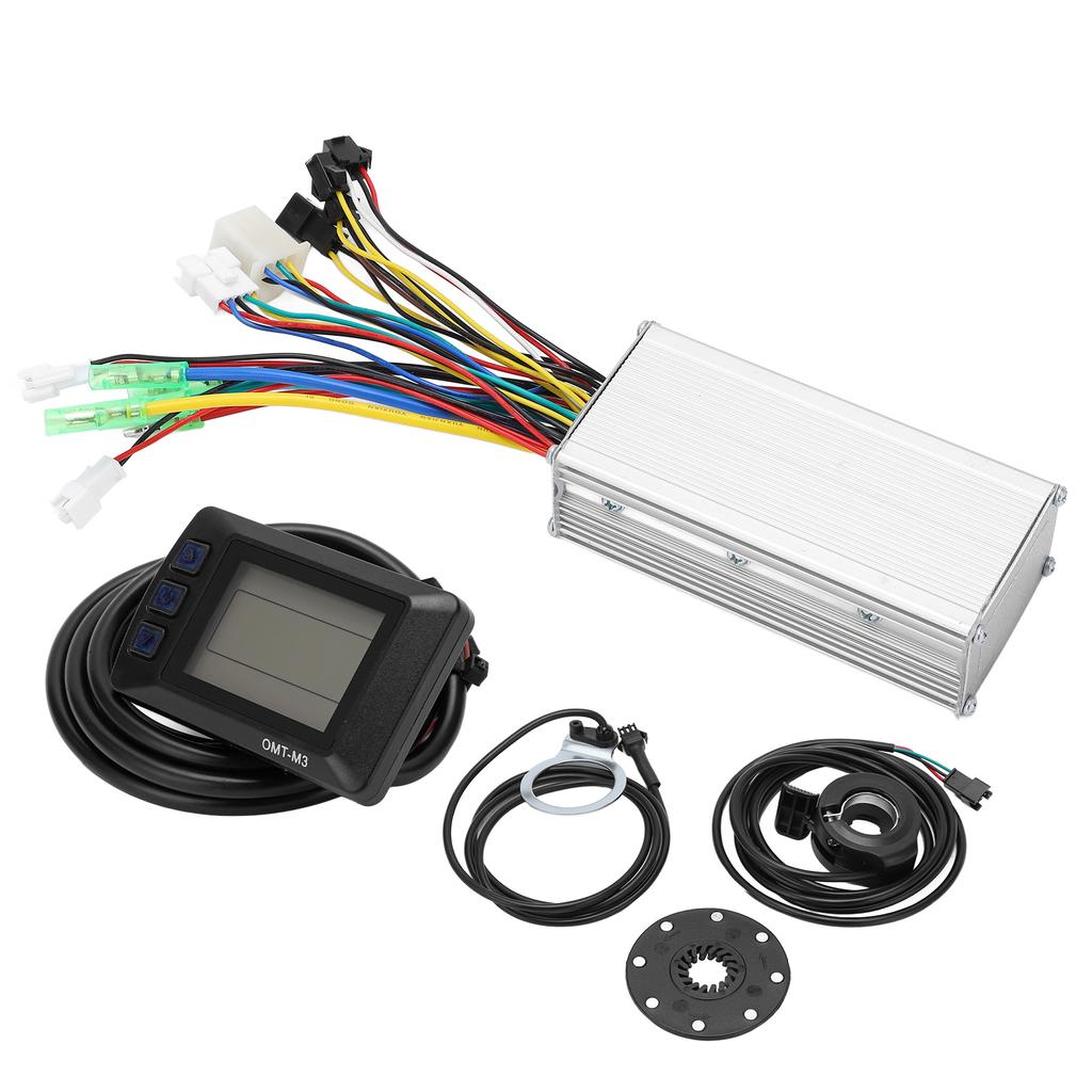 Electric Bike 22A Controller 36V 48V Common Speed Controller with OMTM3 Display Panel for 500W Motor