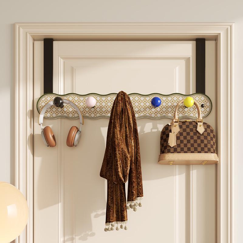 American-Style Over-the-Door Hook: Punch-Free Coat, Hat, and Bag Hanging Storage Rack