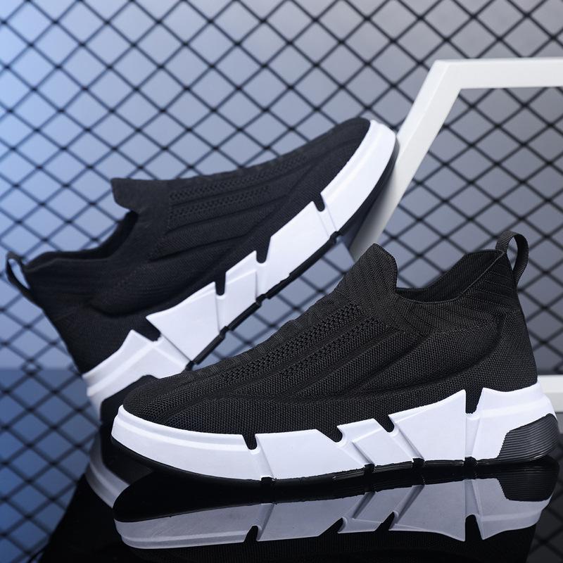 2024 Весна и осень сезон новые мужские спортивные и досуговые сетчатые дышащие корейский стиль модные мужские кроссовки большого размера