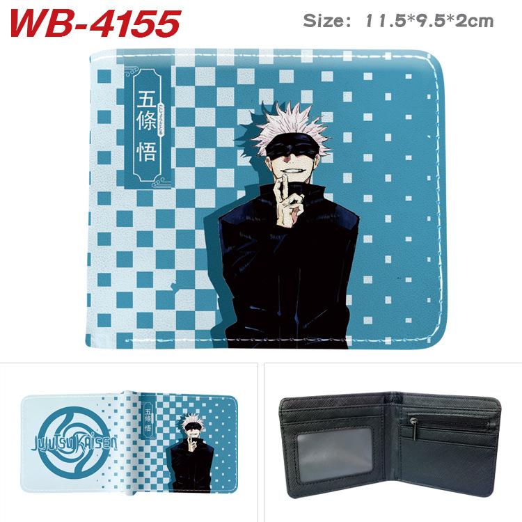 Jujutsu Kaisen Anime Wallet Gojo Satoru Yuji Itadori Print Short Bifold Card Holder Coin Purse PU Leather for Men Women 1pcs