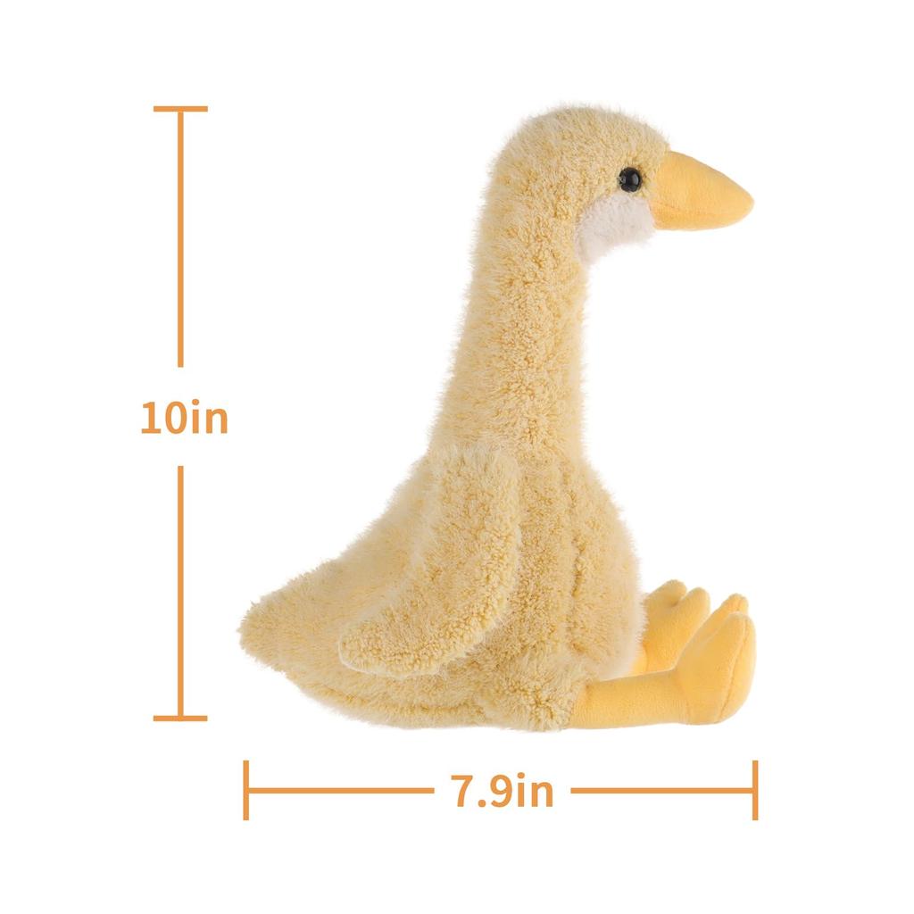 Apricot Lamb Duck Plush Toy for Kids, Soft and Cute Fluffy Duck for Girls and Boys, 25cm