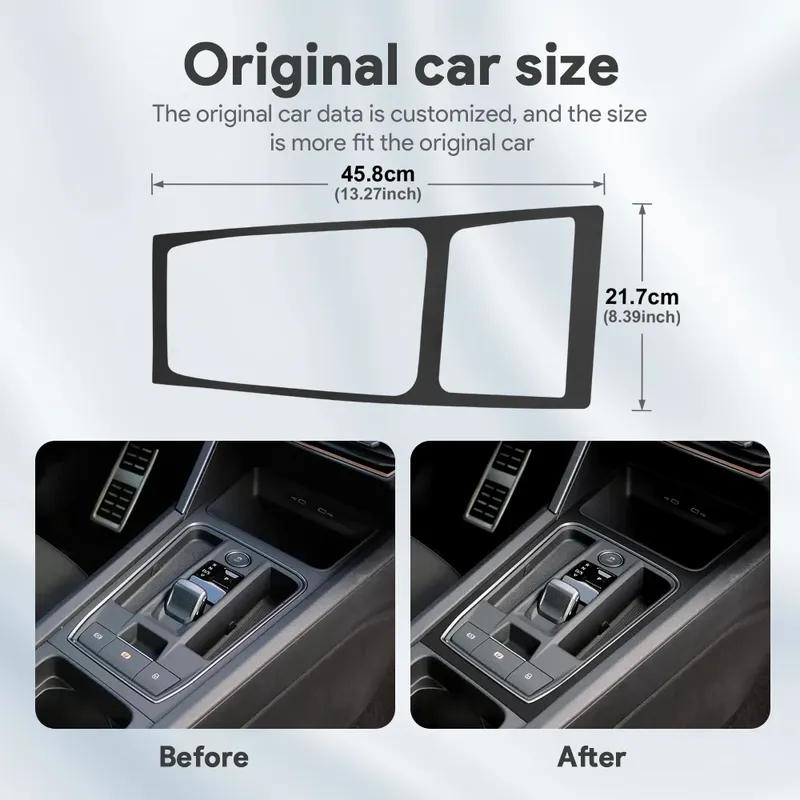 Top Suede Trim Sticker For Seat Leon MK4 Cupra Leon Cupra Formentor 2024 Automatic Manual Car Gear Shift