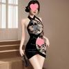 Сексуальный школьница сетчатый комплект нижнего белья - Цельное платье со чулками