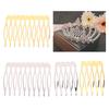 5/10 Teeth Metal Hair Comb Claw Hairpins for Wedding Jewelry Making Findings Handmade Comb Base Bridal Hair Accessories