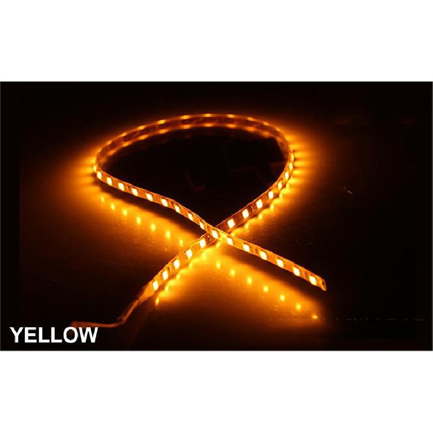 Светодиодная лента 30/45/60 см, декоративный фонарь для мотоцикла, атмосферное освещение салона автомобиля, гибкая лента, веревка, полоса, лента Ray