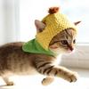 Милая шляпа-костюм кошки, кукурузный головной убор, наряд для косплея, забавный аксессуар для вечеринки, мягкий для щенка