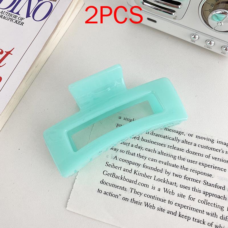 2 шт., комплект головных уборов премиум-класса, новые женские модные зажимы для волос, кофейные, черные, акриловые, большие заколки для волос, зажим для женщин, заколка, аксессуары для волос