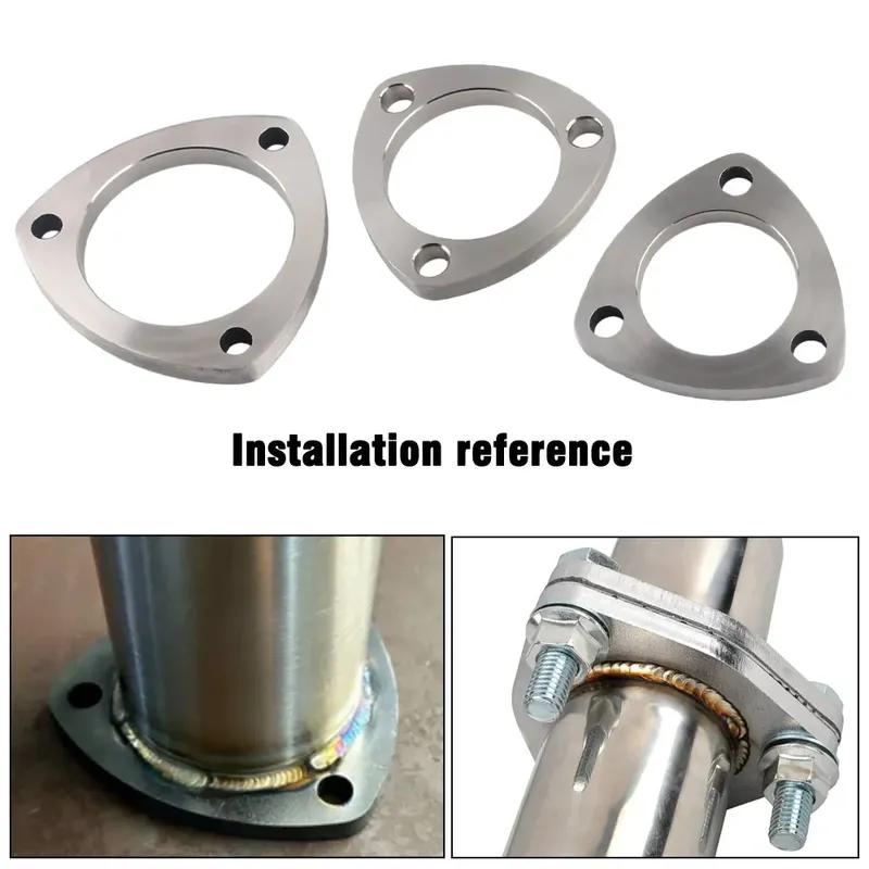 2/2.5/3 Inch 3-bolt Stainless Steel Exhaust Muffler Weld Flange Connection Joint With Gasket
