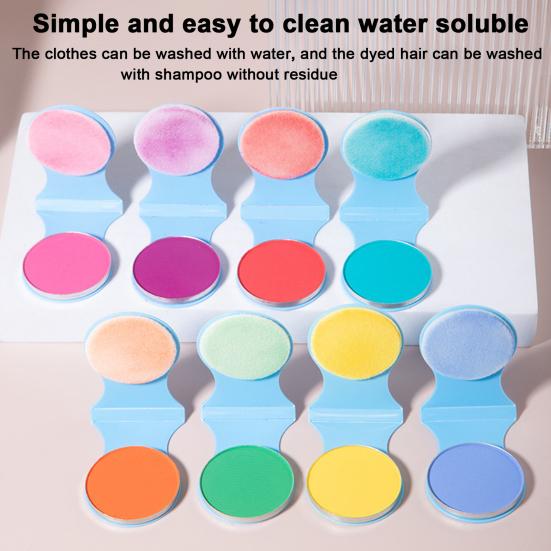 1/8 шт 8 цветов временный мел для волос стираемый одноразовый краска для волос прессованный порошок одинарный