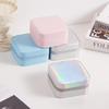 Classic Leather Jewelry Box With Mirror For Earrings And Rings Storage
