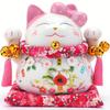EnergyPower Lucky Premium White Large Comes with a Piggy Fortune Maneki Hand Handmade Lucky Item for Opening Celebrations and Opening Improving