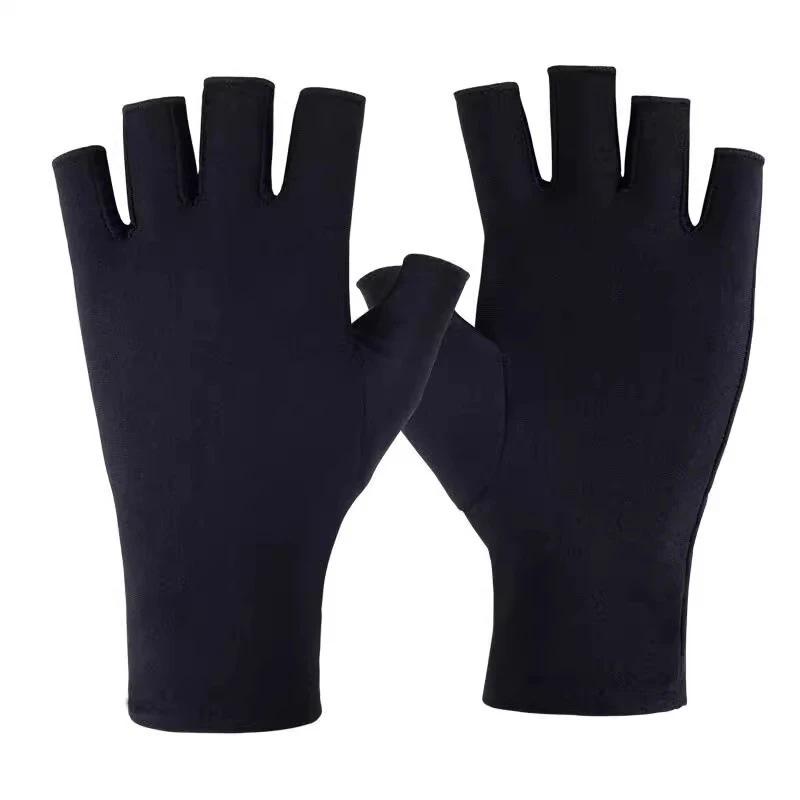 Unisex Summer Sun Protection Half-Finger Gloves for Cycling, Driving, Fishing & Tea Picking