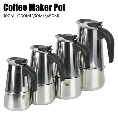 Кофейник из нержавеющей стали для кофеварки Mocha Espresso Latte Sovetop Filter для бариста Moka Coffee Maker Coffee Maker Pot Coffee Pot