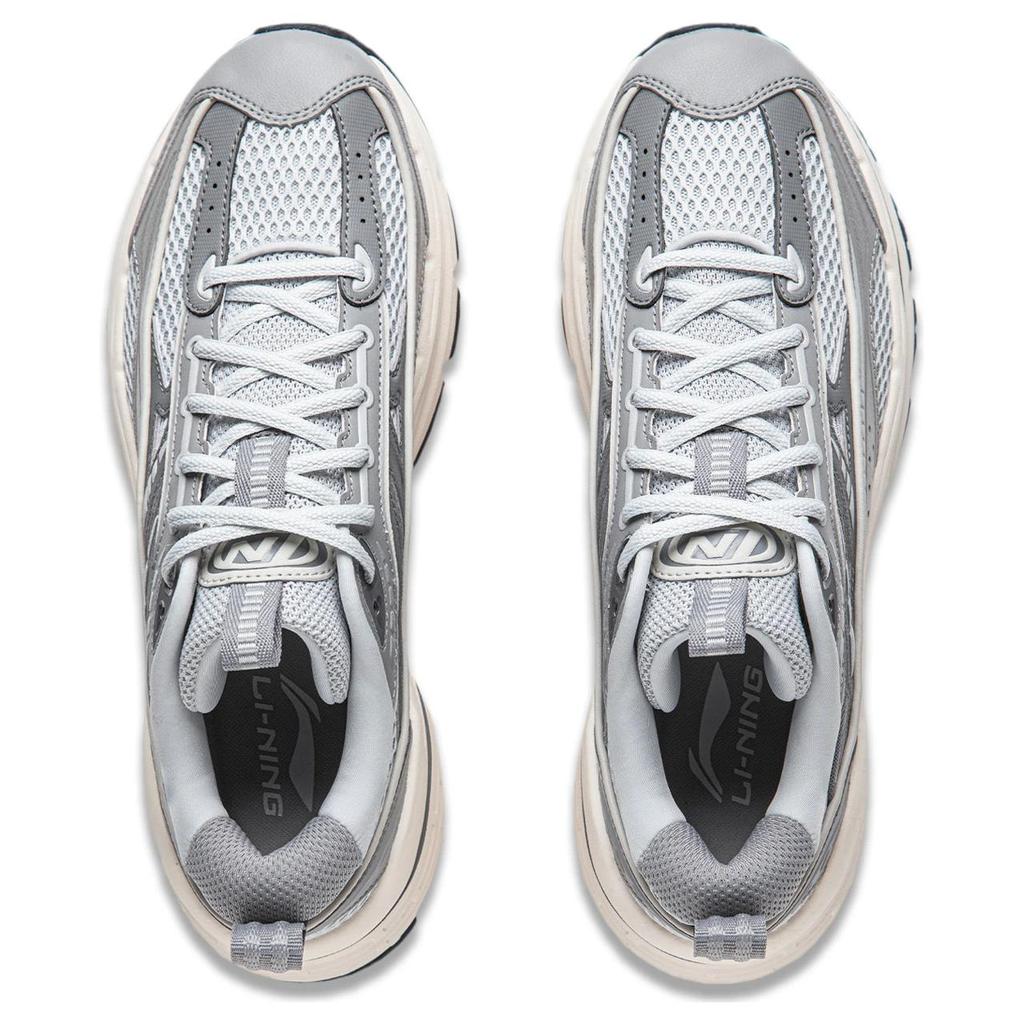 Li Ning Comet LITE Амортизация Скользкие Устойчивые к истиранию Упругие Низкие Повседневная Обувь Мужская Серая AGCU057-2
