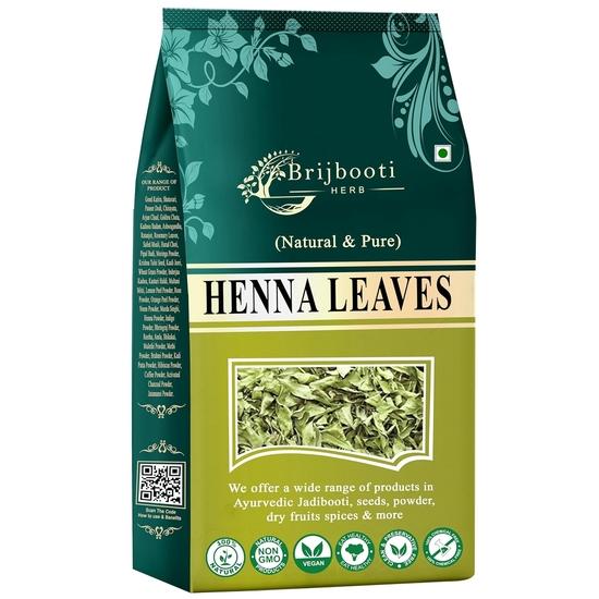 Brijbooti Henna Leaves 400 Gr - Natural & Pure Heena Leaves Mehndi (For Hair Color & Hand Color)