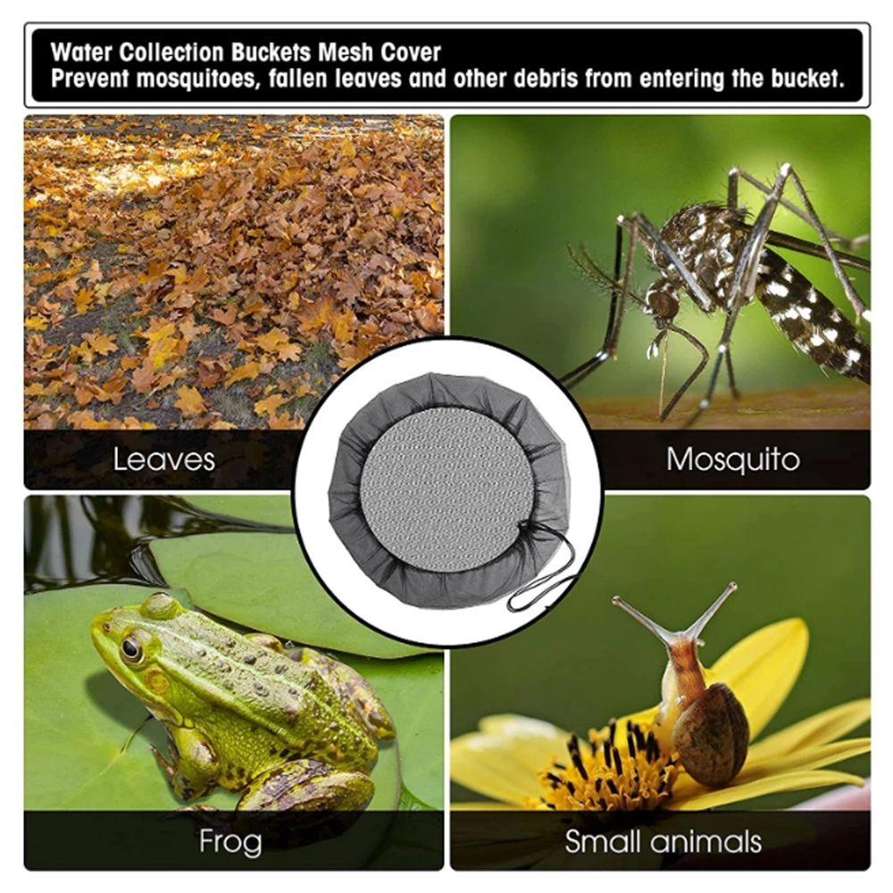 With Drawcord Gardening Tools Catchment Net Filter Screen Protective Cover Rain Barrel Cover