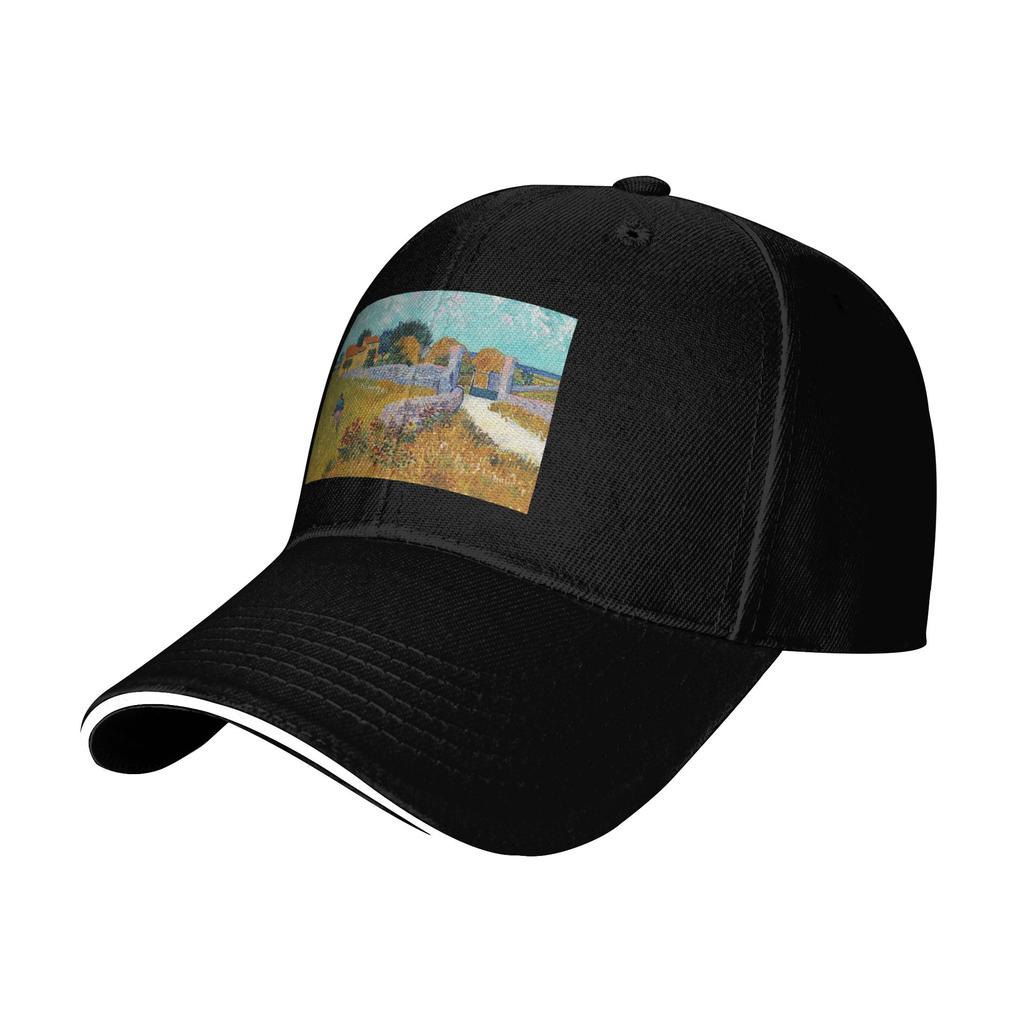 Farmhouse In Provence Vincent Van Gogh Cap Baseball Caps Adjustable Hat Hip Hop Summer Unisex Baseball Hats Customizable