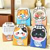 Cute 2026 Mini Desk Calendar Cartoon Cat Daily Organization Desktop Calendar Coil Planner To Do List Coil Calendar School