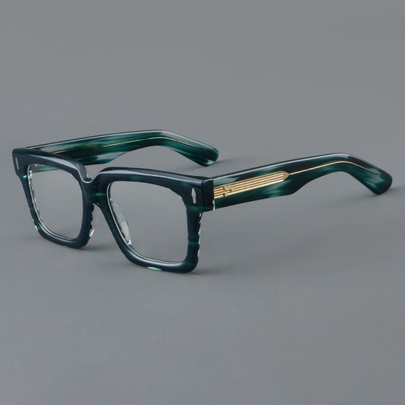 Top Quality Men Retro Square Glasses Frame Designer Acetate Optical Eyewear Reading Presbyopia Eyeglasses