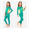 Kids 2.5mm Neoprene Wetsuit Girls Full Body Long Sleeve Snorkeling Surfing Swimsuit With Warmth Protection