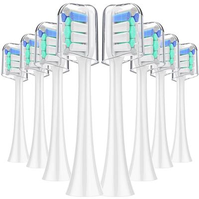 FIRIK Сменные насадки DiamondClean для электрической зубной щетки Philips Sonicare, совместимые с Philips Premium Brush, 8 штук, Sonicare,